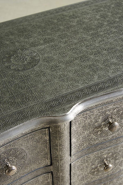Hand-Embossed  Chest of Drawer - Top View