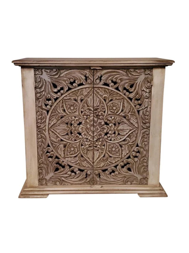 Handmade Carved Cabinet
