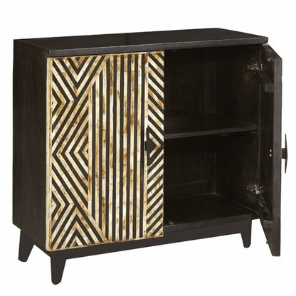 Handmade Bone Inlay Cabinet in Brown Color | Handmade Cabinetry Furniture Cabinet - Bone Inlay Furnitures