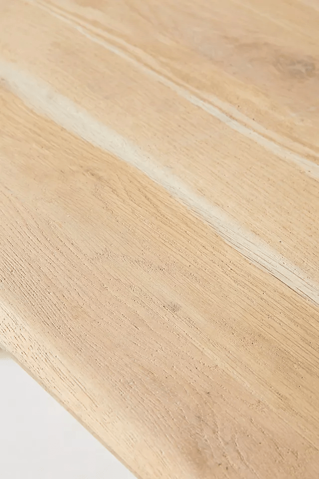 Kalle sculptural oak dining table deals