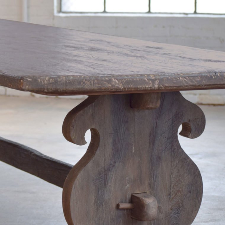 Indian Designer Wooden Rectangular Dining Table Dining Table - Bone Inlay Furnitures