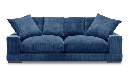 Three seater navy sofa Sofa - Bone Inlay Furnitures