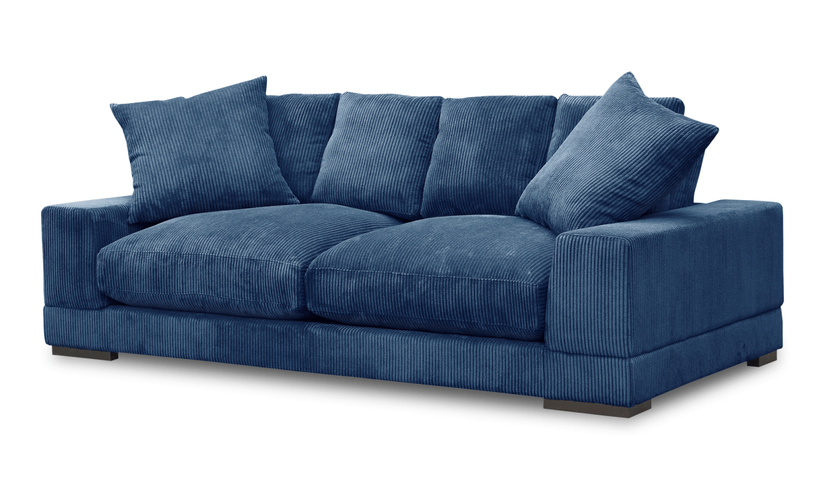 Three seater navy sofa Sofa - Bone Inlay Furnitures