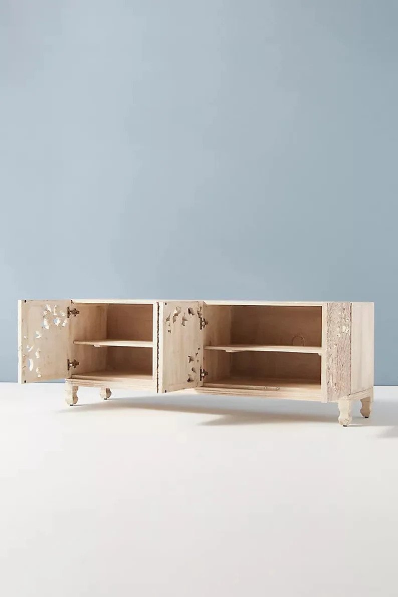 Solid wooden Media console Table